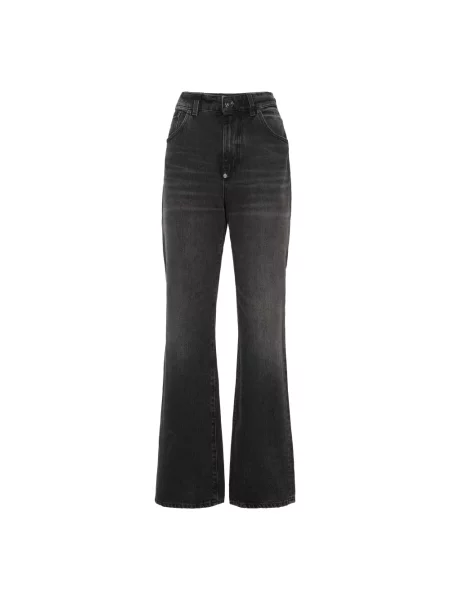 Jeansy straight leg Philipp Plein czarne
