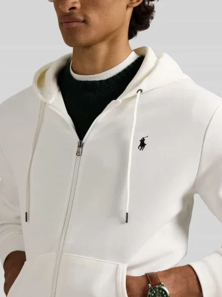 Polo Ralph Lauren bluza z kapturem gładka biały