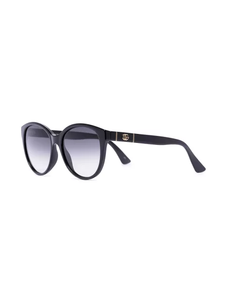 Spalvų gradiento rašto saulės akiniai Gucci Eyewear juoda