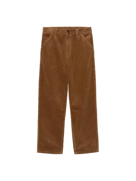 Spodnie Carhartt Wip sztruksowe brązowe