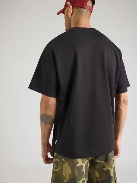 JACK & JONES Tričko JJEBARRON tmavosivá čierna
