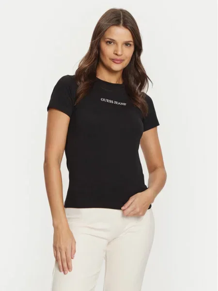 Tričko Guess Jeans černé