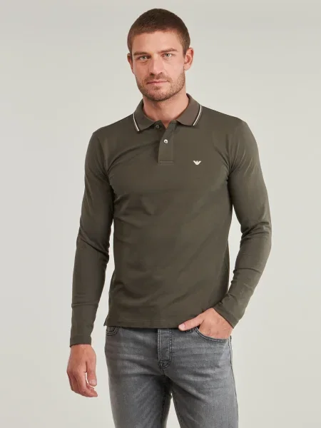 Polokošeľa Emporio Armani khaki
