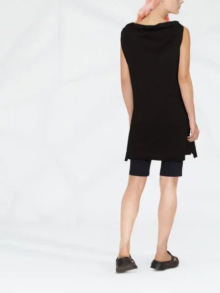 Tunică Rick Owens Drkshdw drapată negru