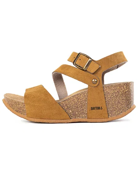 Bayton Páskové sandály karamelová / světle hnědá