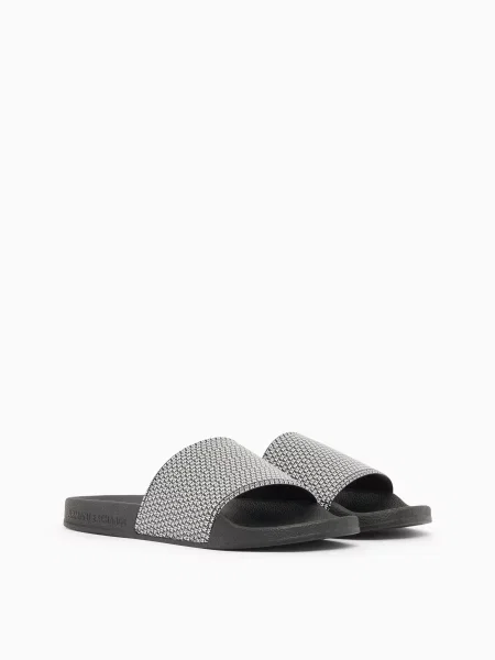 Шлепанцы Armani Exchange серые