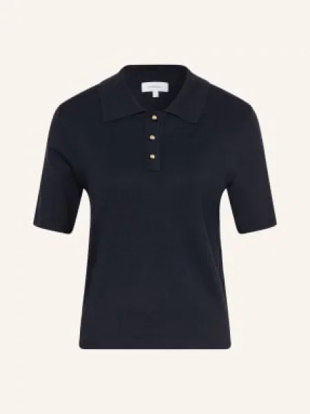 Darling Harbour Pletené Polo Tričko navy námořnictvo