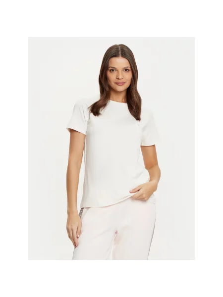 Guess T-Shirt Εκρού Oversize