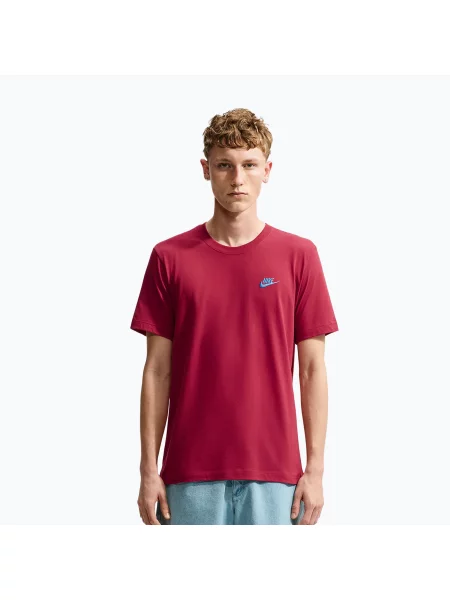 Tricou pentru bărbați Nike Sportswear Club tough red/football blue roșu