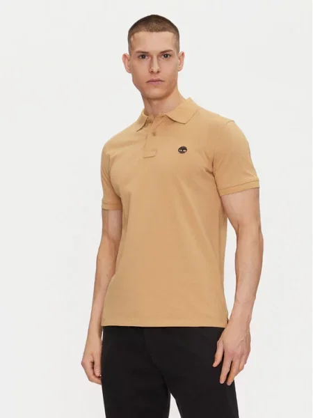 Timberland Polo Regular Fit μπεζ