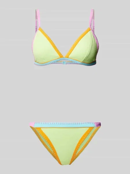 Zestaw bikini z fakturowanym wzorem model ‘TANEOFIABA SANTACOLOR’ Banana Moon