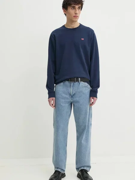 LEVI'S Mikina tmavomodrá / červená biela