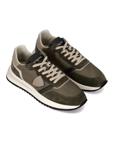 Buty do biegania Philippe Model skórzane do biegania zielone