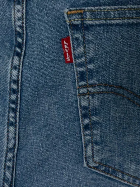 Retro lepršave traperice Levi's® lepršave s izlizanim efektom plava