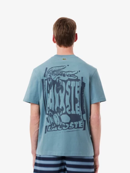 Футболка Lacoste блакитна