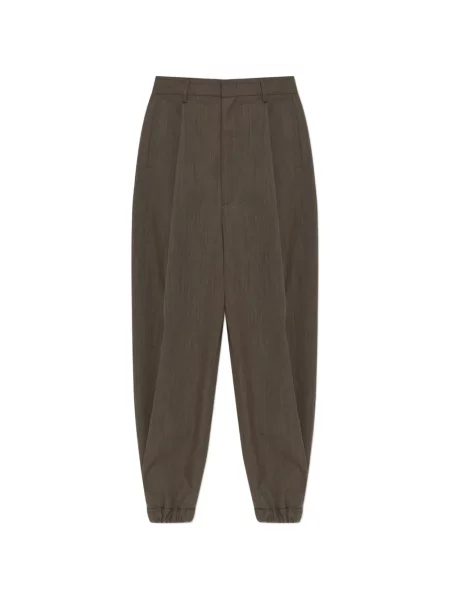 Pantaloni Moschino de lână maro