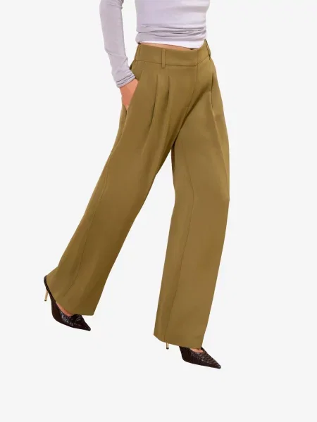 Lipsy Pantaloni cutați oliv