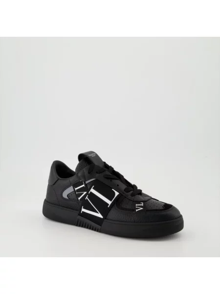 Sneakersy Valentino Garavani skórzane czarne
