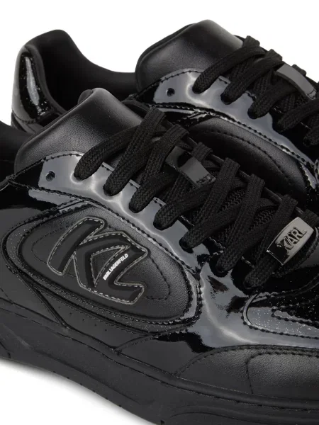 Sneakers Karl Lagerfeld Jeans με κορδόνια με δαντέλα μαύρο