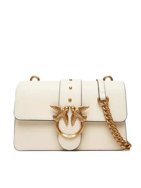Pinko crossbody torba za žene kožna bež