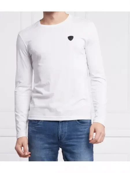 Tricou mânecă lungă Ea7 alb