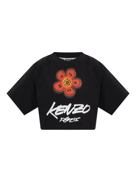 Cropp tricou Kenzo cu model floral negru