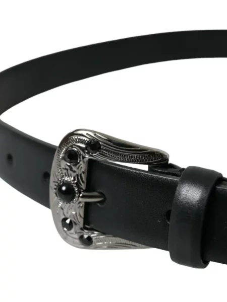 Cu centură curea Dolce & Gabbana cu cataramă negru