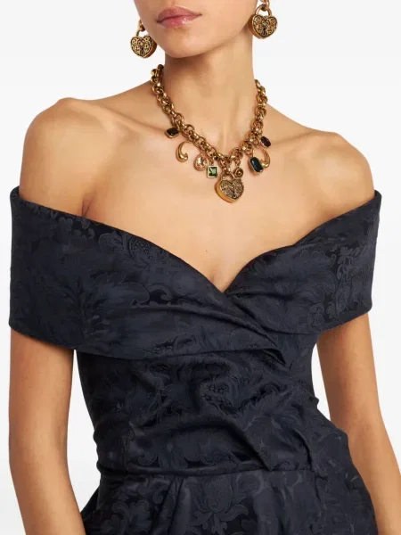 Rochie de seară Etro din jacard de costum albastru