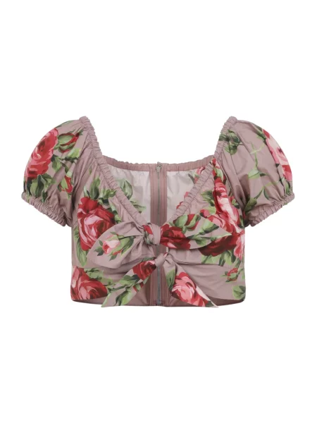 Krótka bluzka Dolce And Gabbana różowa