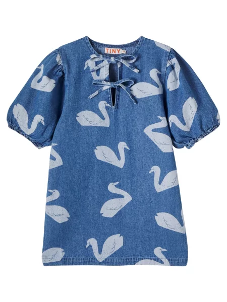 Gyerek denim ruha Tinycottons kék