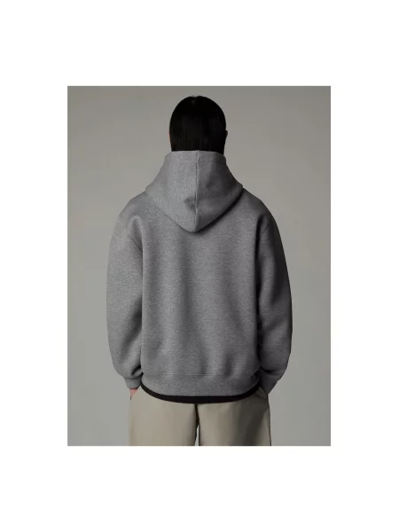 Bluza z kapturem The North Face z kapturem szara