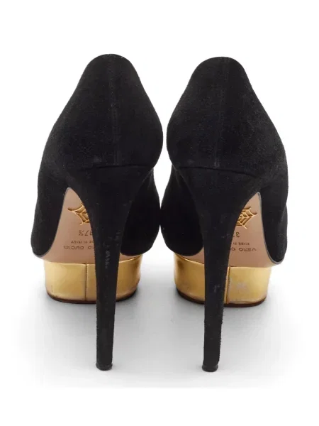 Pantofi cu toc Charlotte Olympia cu platformă negru