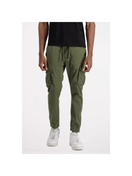 ALPHA INDUSTRIES Cargo hlače maslinasta zelena