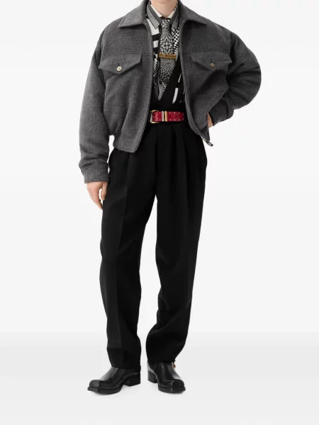 Pantaloni Versace de lână negru