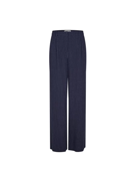 Szerokie spodnie Lollys Laundry niebieskie