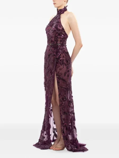 Rochie maxi Saiid Kobeisy de costum violet