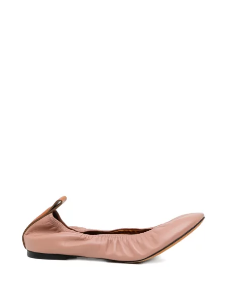 Balerini Lanvin din piele roz
