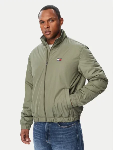 Tommy Jeans Átmeneti kabát zöld