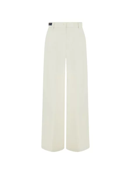 Pantaloni palazzo Paul & Shark din țesătură twill