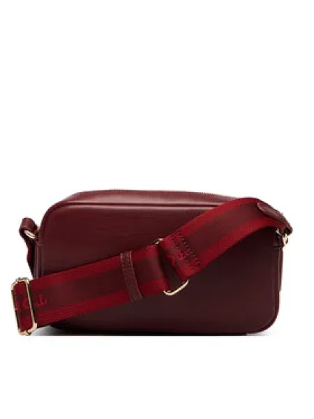 TOMMY HILFIGER Taška cez rameno ESSENTIAL gaštanová