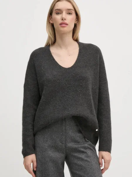 Mos Mosh pulover de lana femei gri