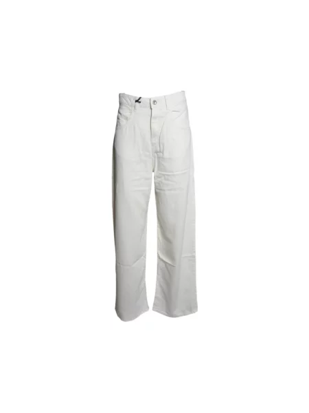 Szerokie jeansy Icon Denim białe