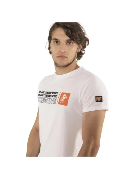 Scurt tricou Leone 1947 cu mâneci scurte alb