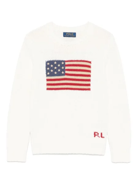 Sweter dziecięcy Polo Ralph Lauren biały
