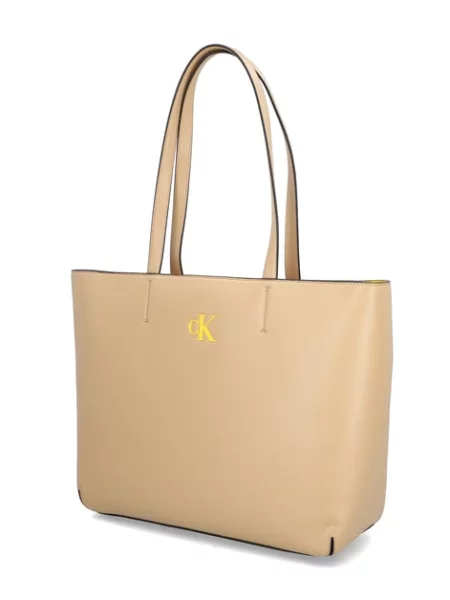 Kabelka Calvin Klein Jeans béžová
