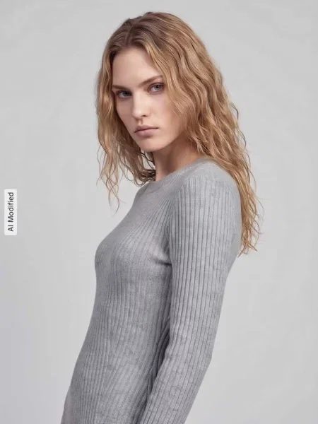 Sukienka z dzianiny o kroju regular fit z okrągłym dekoltem model JOSANNA' Vero Moda