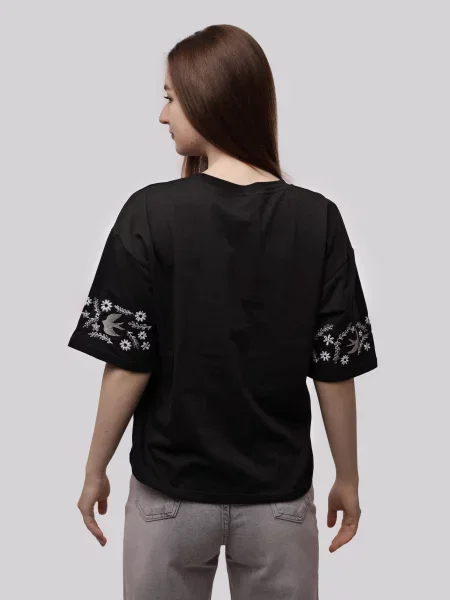 Футболка STREAM віскоза/поліестер чорний