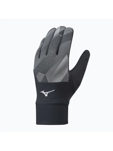 Bežecké rukavice Mizuno Windproof black/black čierna