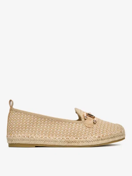 Espadryle beżowe