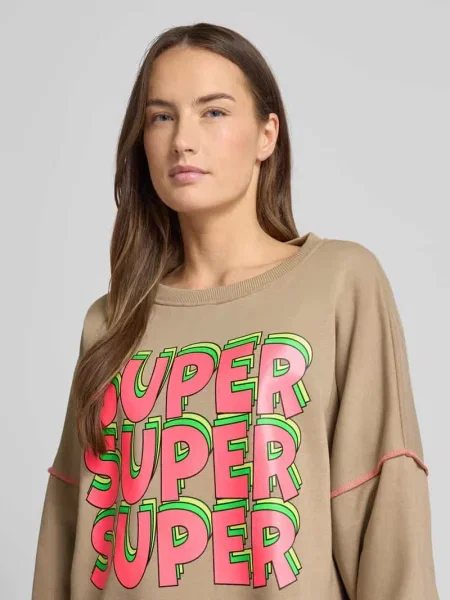 Bluza Oversized z prążkowanymi wykończeniami Miss Goodlife